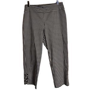 Generic Est 1946 Plaid Capris Size 6 Black and White Plaid Summer Spring